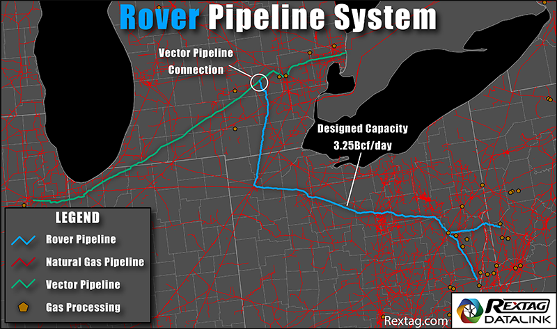 Rover Natural Gas Pipeline System Map