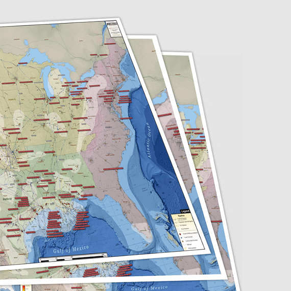 Gulf of Mexico  Infrastructure Updated October 2017 Printed Maps