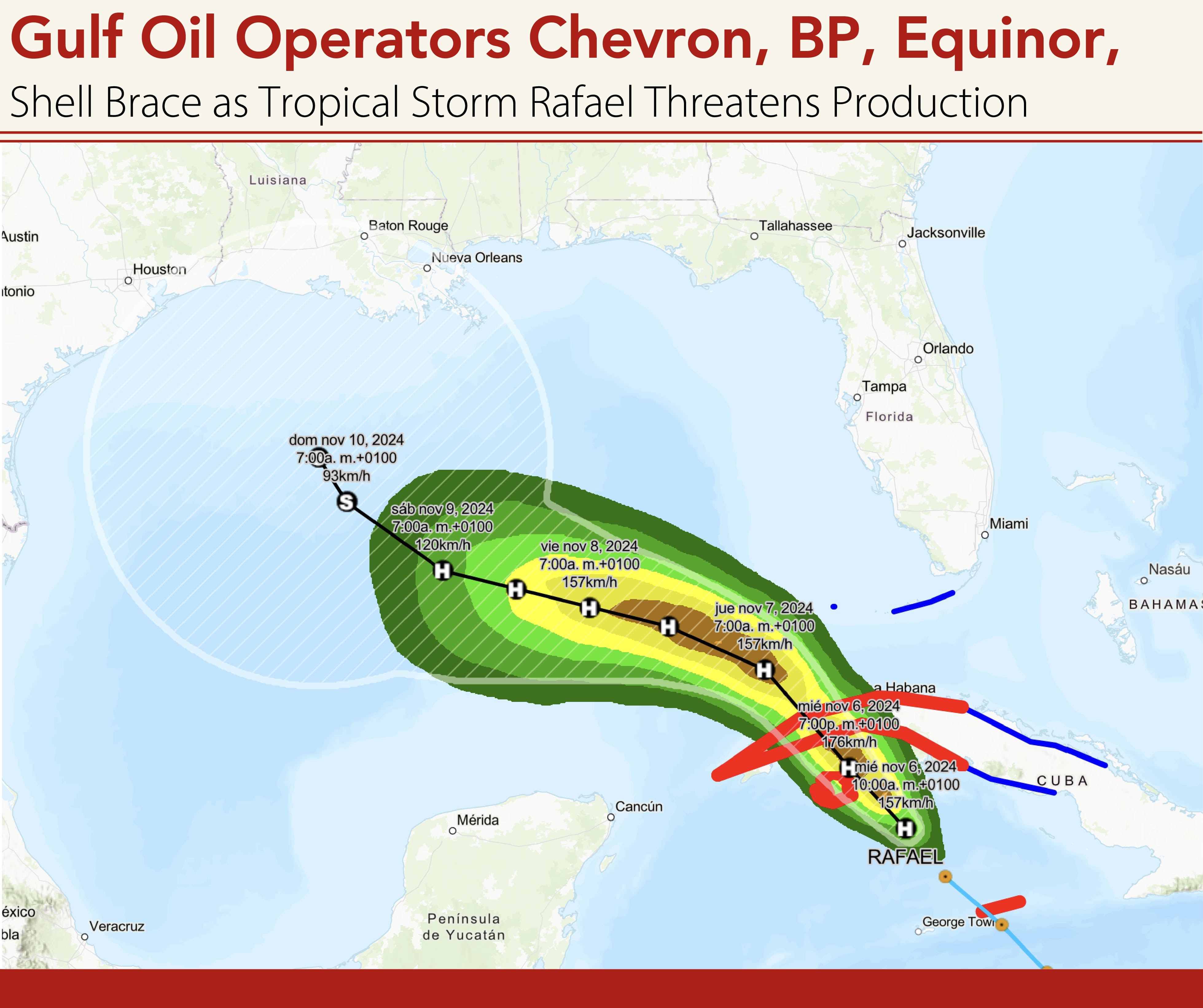 Gulf Oil Operators Chevron, BP, Equinor, Shell Brace as Tropical Storm ...