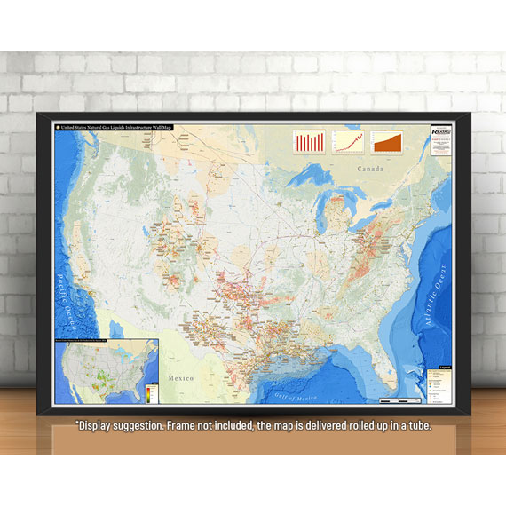 U.S. Natural Gas Liquids Infrastructure Printed Map Updated January 2019 display suggestion